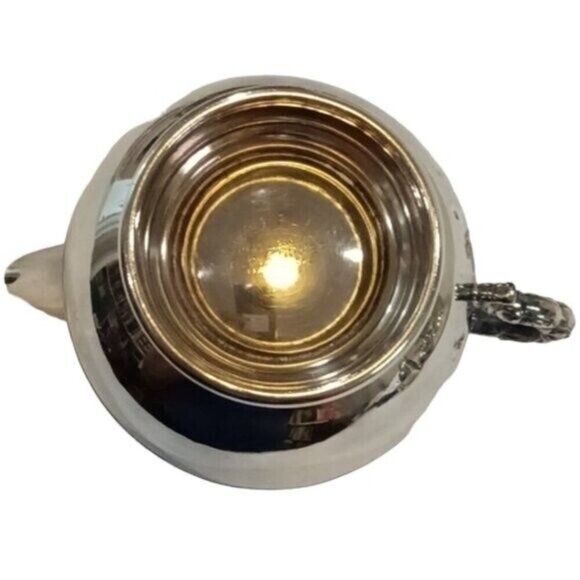 Vintage Viking Plate E.P. Copper Canadian Creamer and 2-Handled Sugar Bowl - Picture 6 of 11